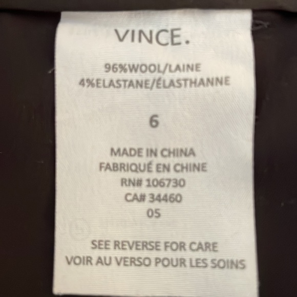 Beautiful lined navy/midnight Vince tuxedo style dress pants in 6 (side detail) - Picture 4 of 5